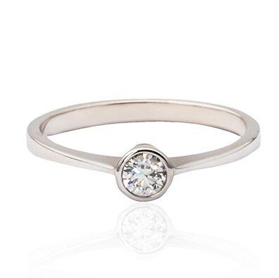 Prins & Prins |Modern Style Bezel Set Diamond Ring