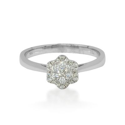 Miracle Diamond Flower Ring