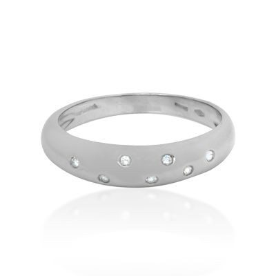 Swiss Set Diamond Ring