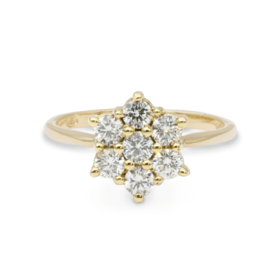 Diamond Cluster Ring