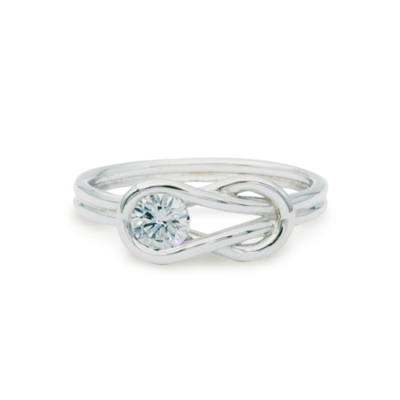 Diamond Knot Ring