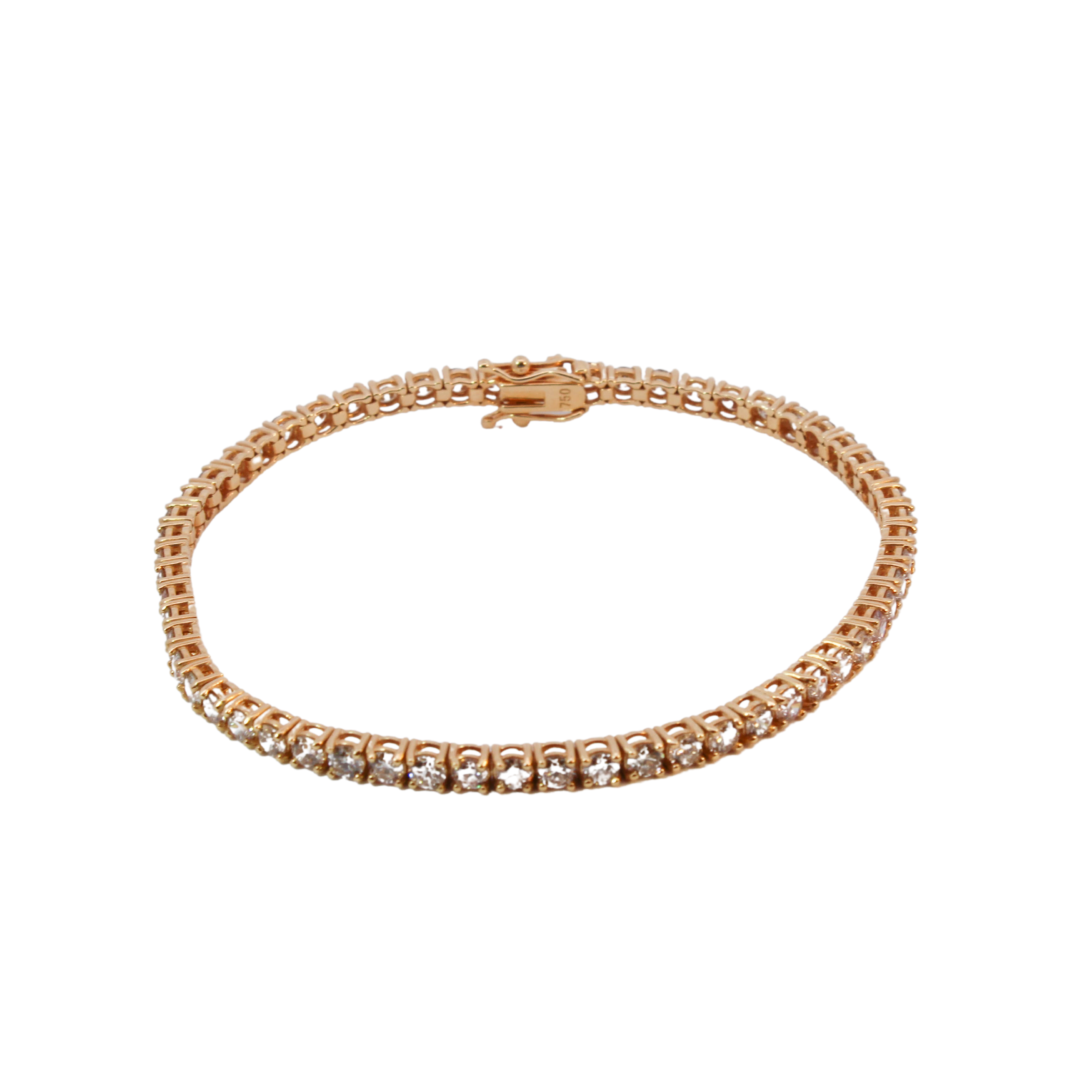 Gold tennis bracelet