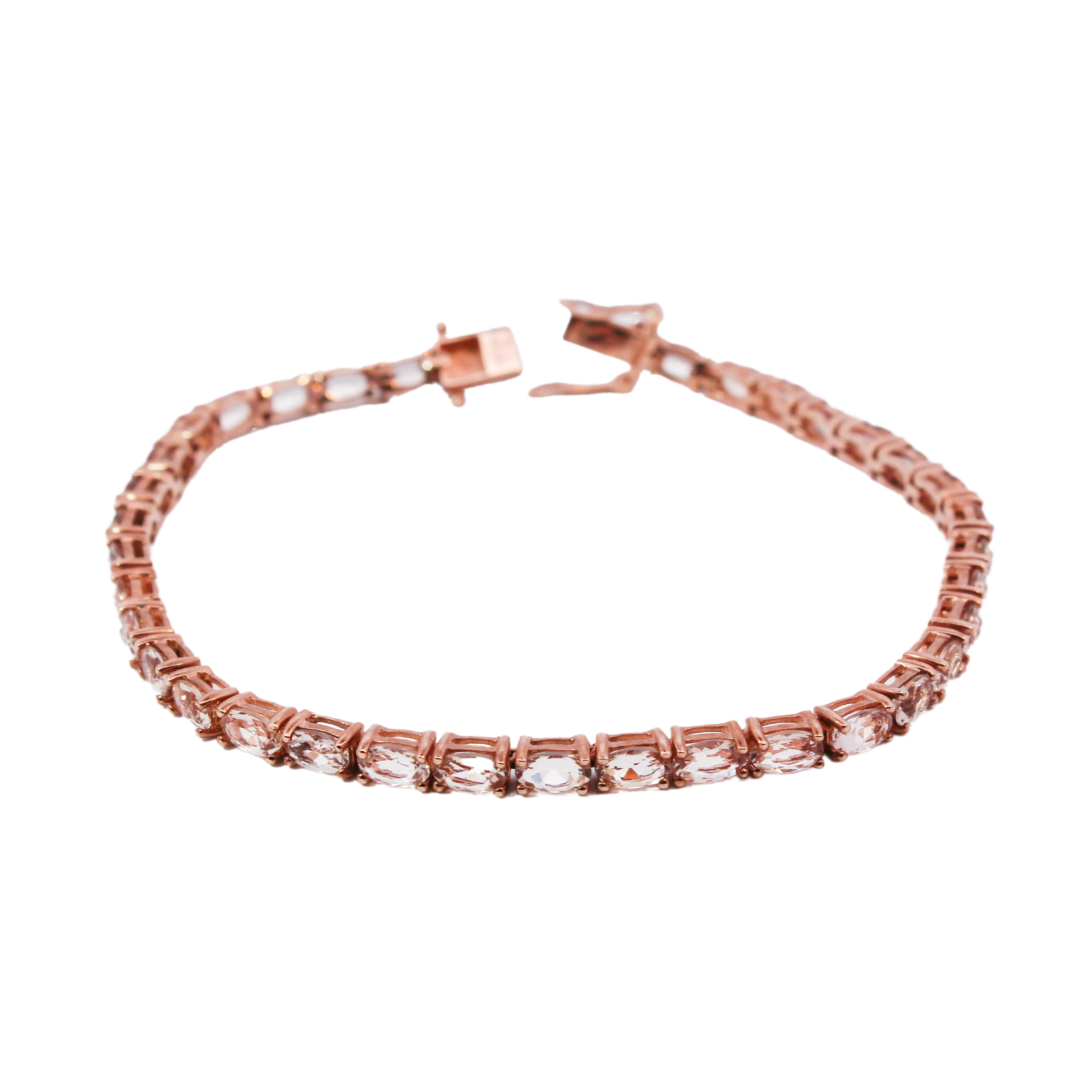 rose gold tennis bracelet