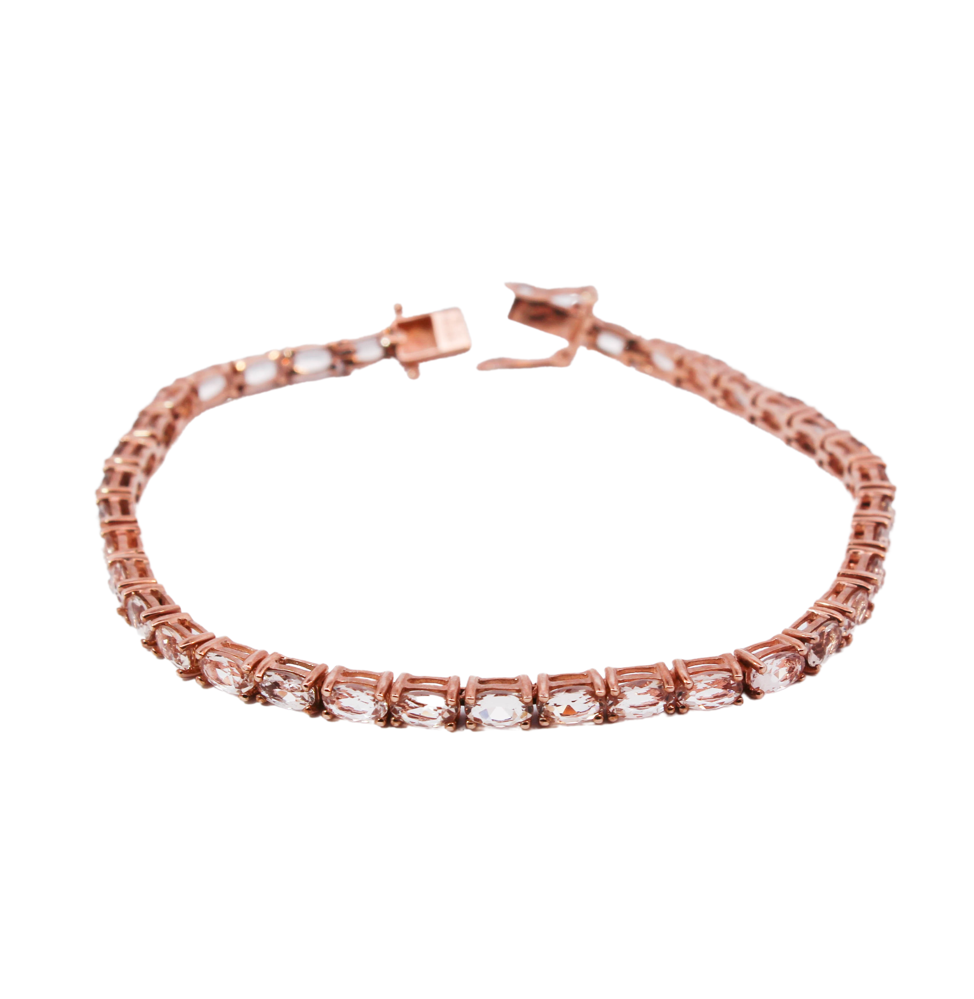 rose gold tennis bracelet