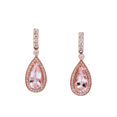 The Fancy Morganite Earrings
