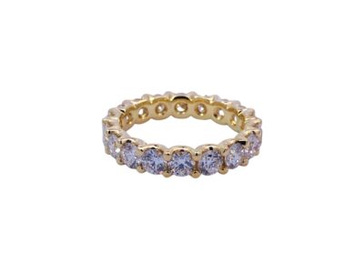 Yellow Gold Full Eternity Diamond Ring