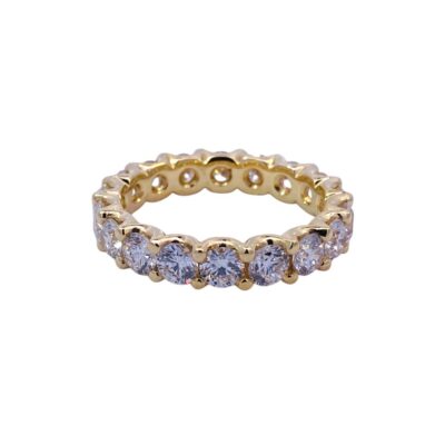 Yellow Gold Full Eternity Diamond Ring