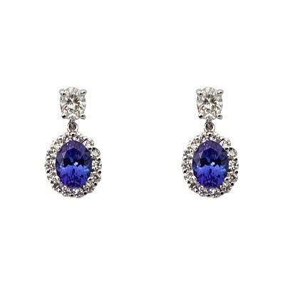 tanzanite earring