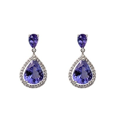 tanzanite earring