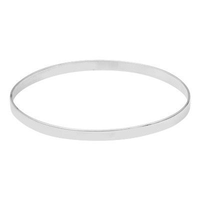 9ct White Gold Bangle