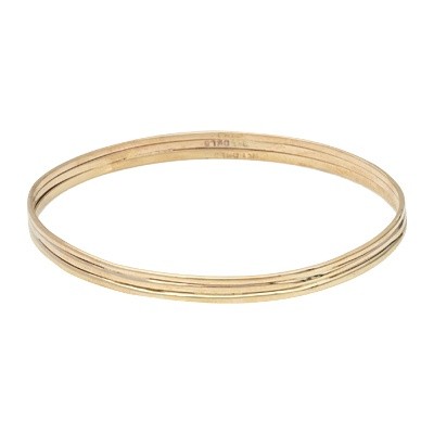 9ct yellow gold bangle