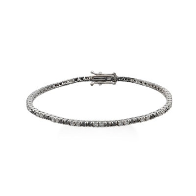 silver tennis braclet