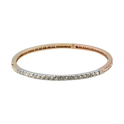 18ct Gold Diamond Bangle set with 3.61ct natural diamonds