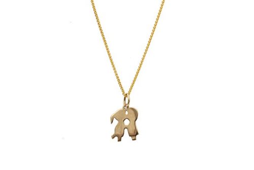 couple gold pendant