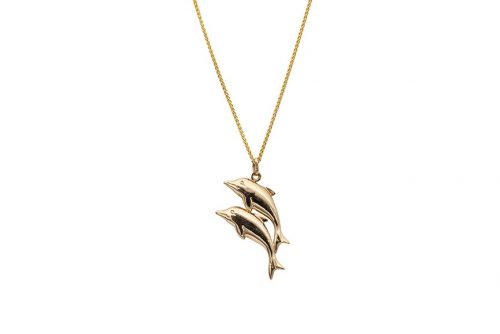 dolphins gold pendant
