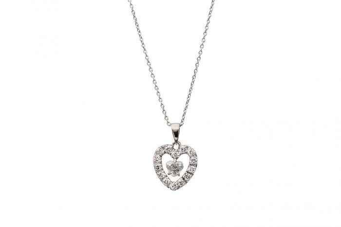 silver heart pendant