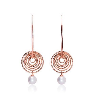 Parigi Con Perla earrings by Cici Collection .Made in 925 silver