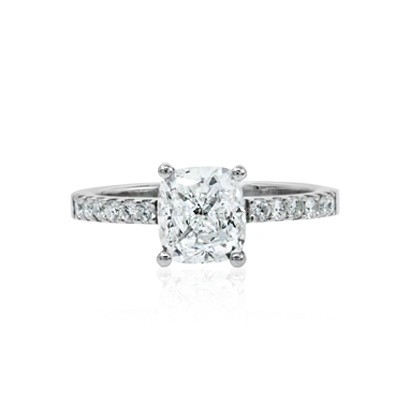 1.51ct G VS2 Cushion Cut Diamond Ring